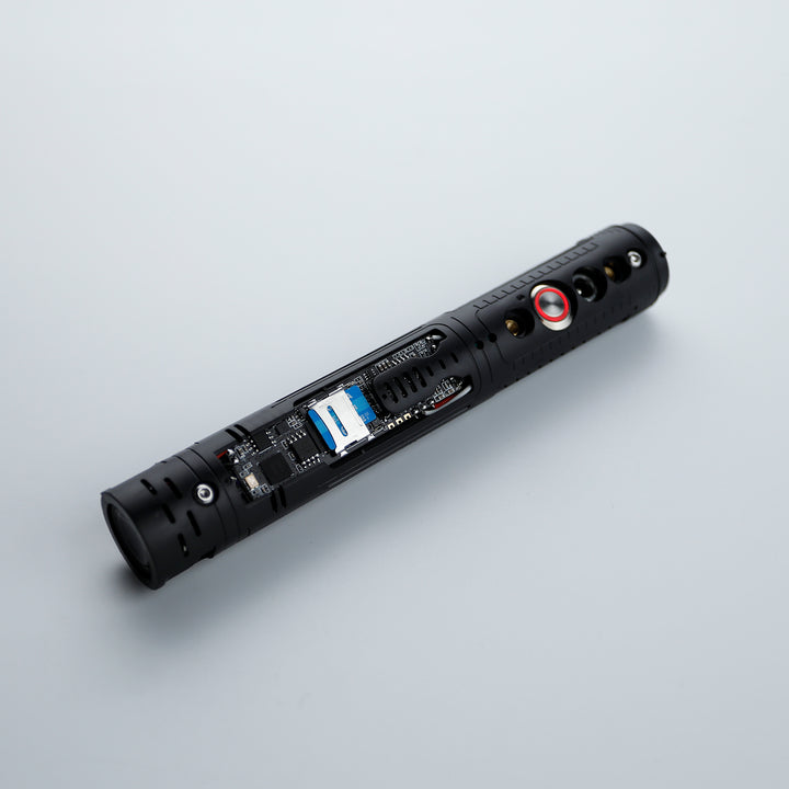 Damiensaber Lightsaber Soundboard Electronic Kit XRGB3.0 Xenopixel XENO3.0 Smooth Swing Soundboard with Infinite Color Changing 34 Sound Fonts FOC Lock Up Blaster Gravity Sensor Bluetooth APP Supporting Kit