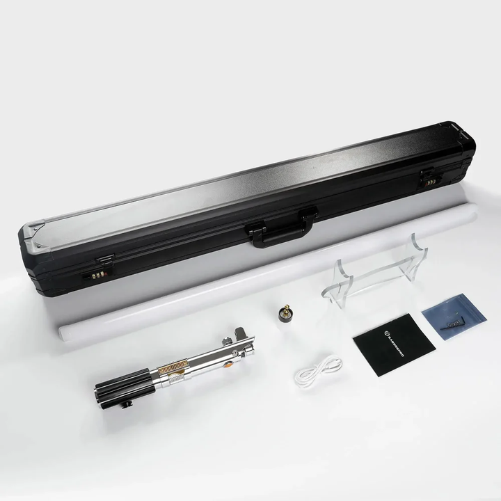 DamienSaber Lightsaber Anakin Skywalker ASW Lightsaber EP3 Blue Xenopixel V3 Pogo Core Bluetooth Hilt 28.3CM