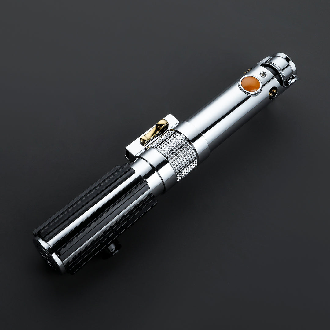 DamienSaber Lightsaber Anakin Skywalker ASW Lightsaber EP3 Blue Xenopixel V3 Pogo Core Bluetooth Hilt 28.3CM