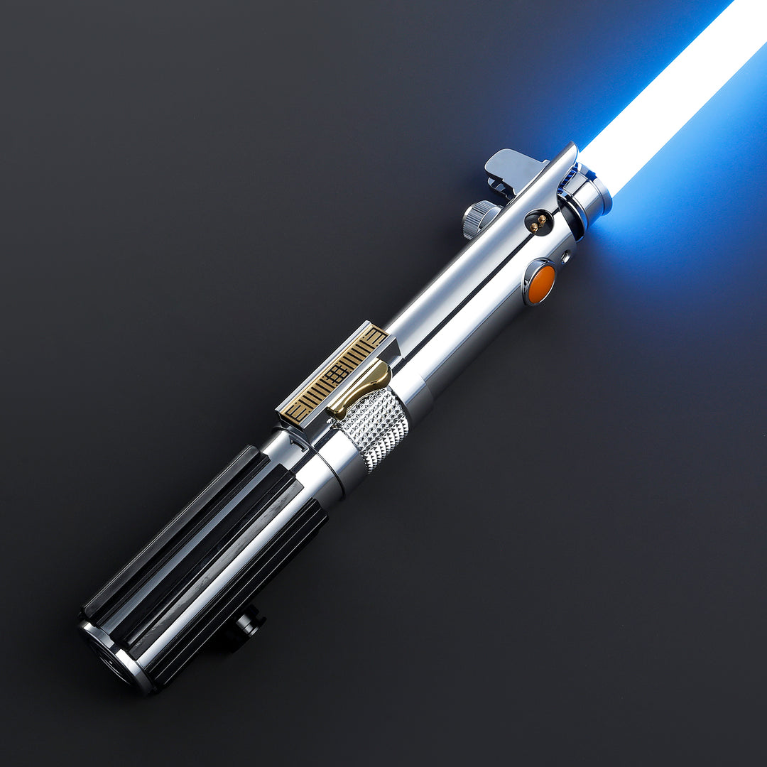 DamienSaber Lightsaber Anakin Skywalker ASW Lightsaber EP3 Blue Xenopixel V3 Pogo Core Bluetooth Hilt 28.3CM