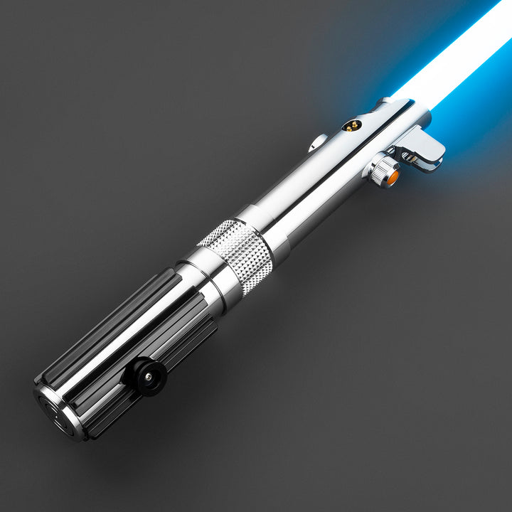 DamienSaber Lightsaber Anakin Skywalker ASW Lightsaber EP3 Blue Xenopixel V3 Pogo Core Bluetooth Hilt 28.3CM