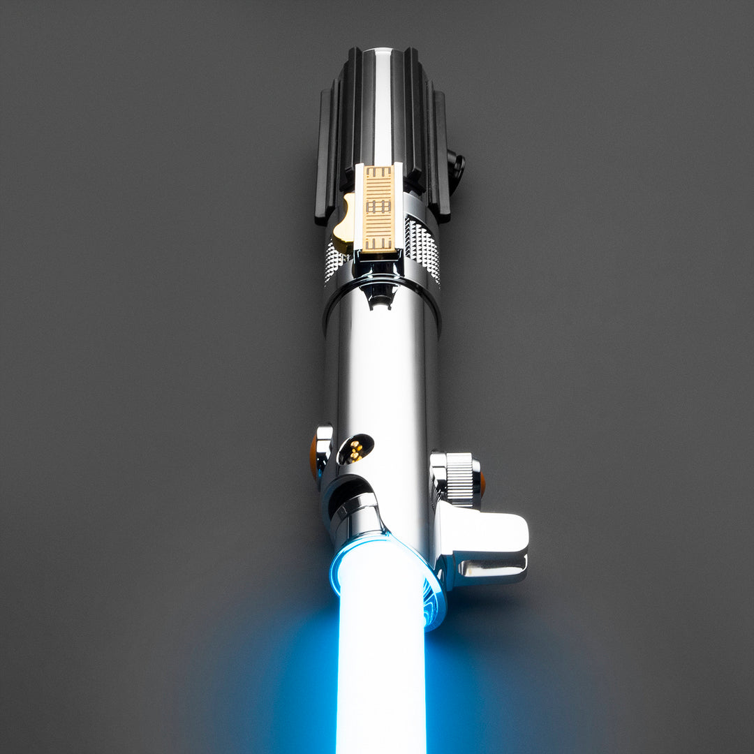 DamienSaber Lightsaber Anakin Skywalker ASW Lightsaber EP3 Blue Xenopixel V3 Pogo Core Bluetooth Hilt 28.3CM