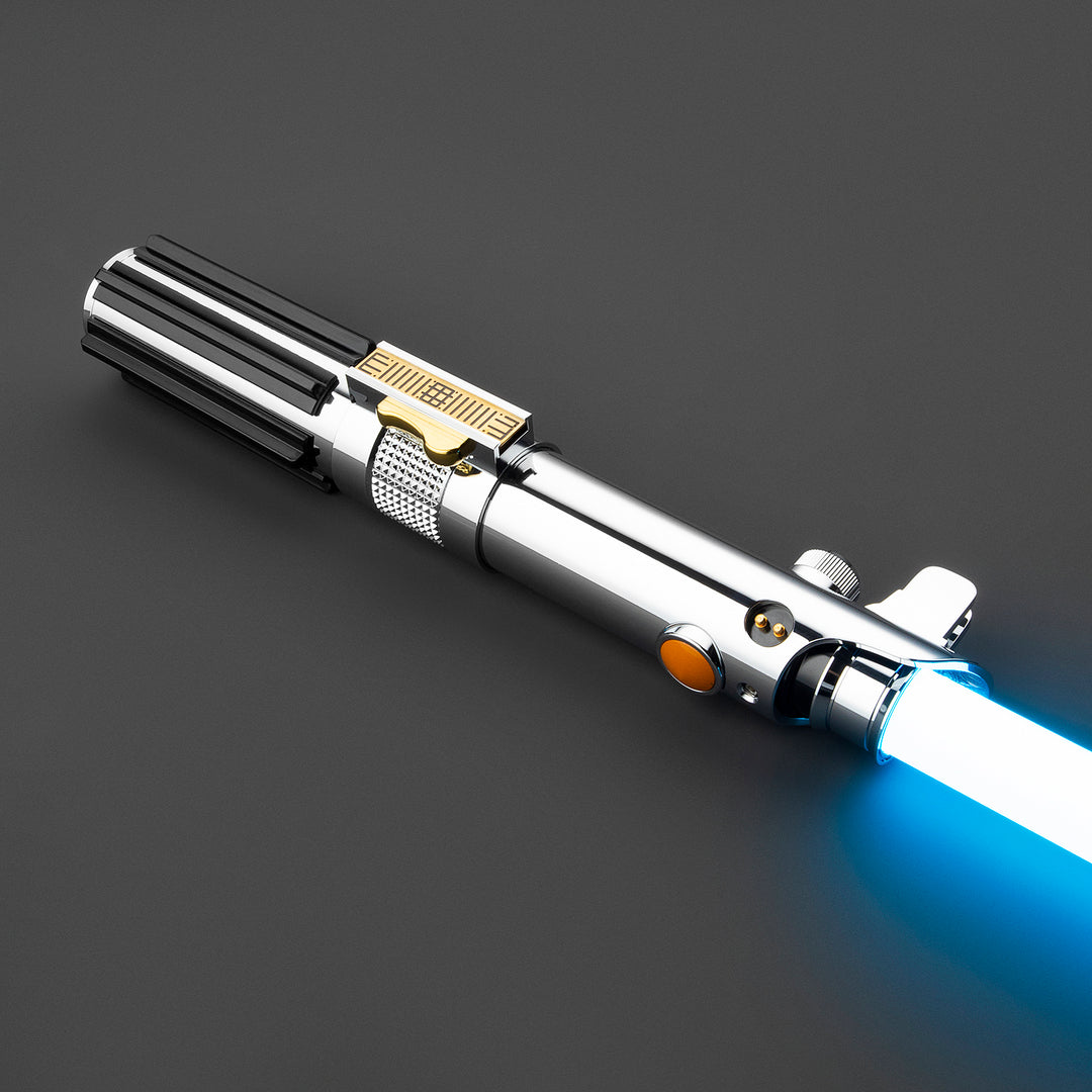 DamienSaber Lightsaber Anakin Skywalker ASW Lightsaber EP3 Blue Xenopixel V3 Pogo Core Bluetooth Hilt 28.3CM