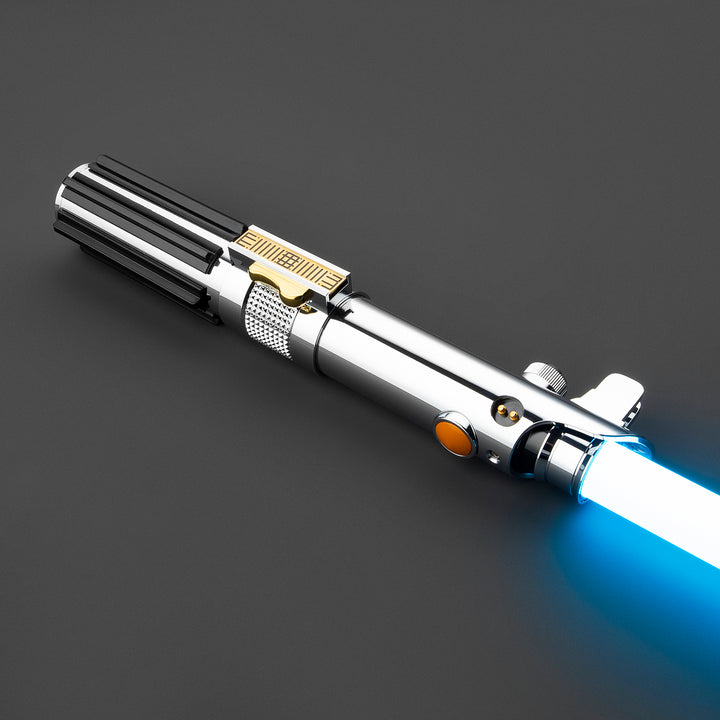 DamienSaber Lightsaber Anakin Skywalker ASW Lightsaber EP3 Blue Xenopixel V3 Pogo Core Bluetooth Hilt 28.3CM