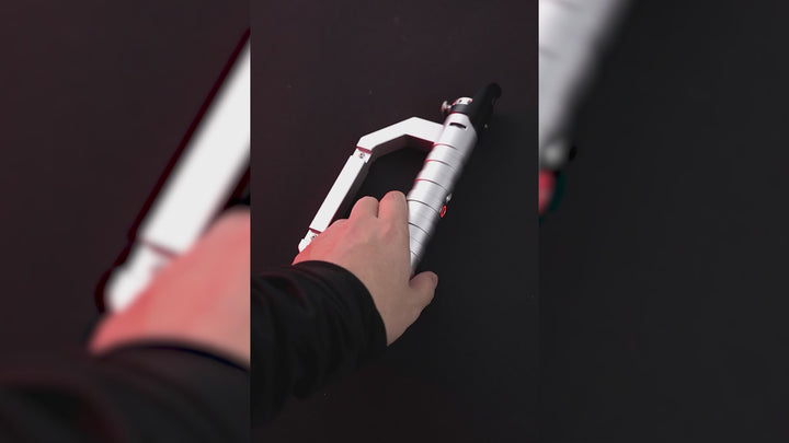 DamienSaber Lightsaber Flare Light Saber Bluetooth Supporting Realistic Meta Sliver Hilt 25.5CM