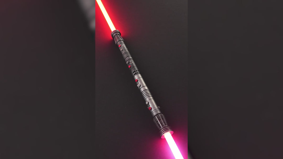 DamienSaber Lightsaber Maul & Asajj Ventress Light Saber Splitable Double Blades Hilt 63.5CM