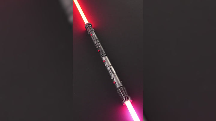 DamienSaber Lightsaber Maul & Asajj Ventress Light Saber Splitable Double Blades Hilt 63.5CM