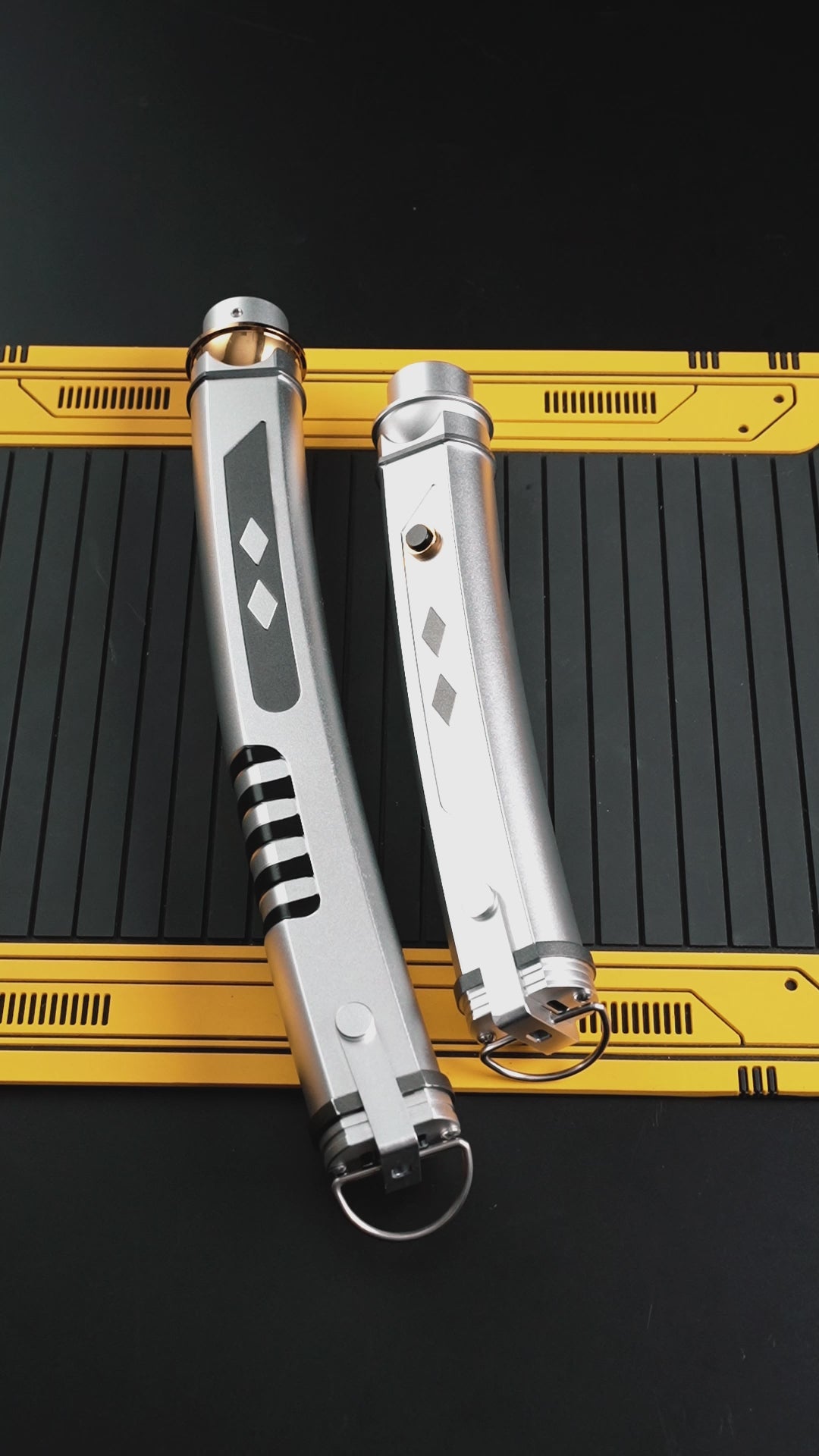 DamienSaber Lightsaber Tano Variant Light Saber Force FX White Lightsaber Double Blades & Handles