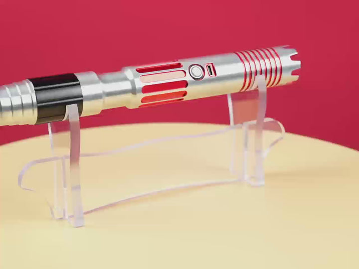 DamienSaber Lightsaber HX Series Red Light Saber Bluetooth Xenopixel 3.0 Hilt 26CM