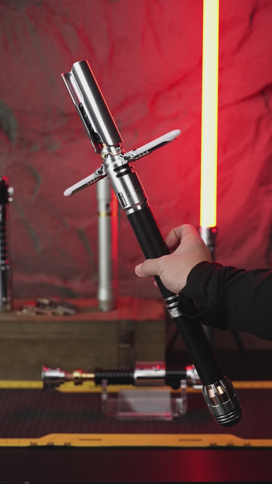 DamienSaber Lightsaber Kestis Cross Guard Saber Xenopixel V3 Pogo Core