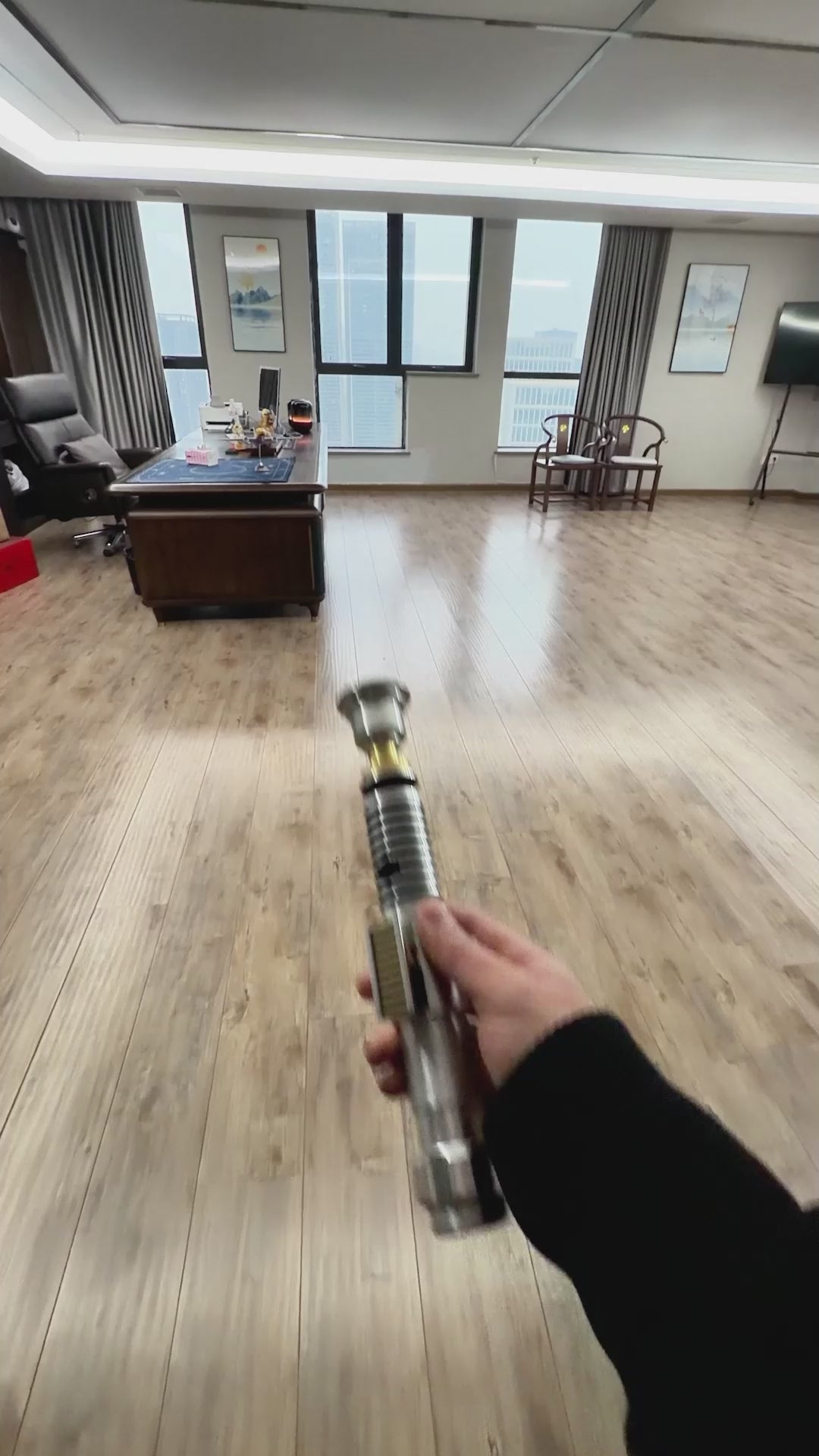 DamienSaber Lightsaber LUKE LSW Light Saber V3 EP8 Eco POGO Core FX Force Green Saber Hilt 27.3CM