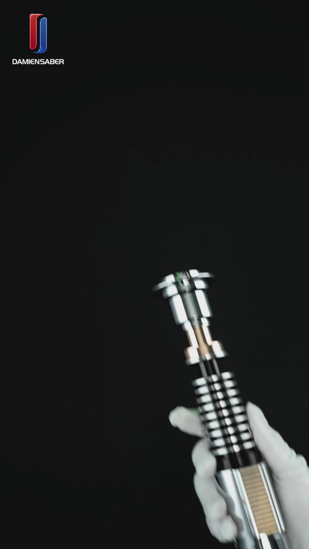 DamienSaber Lightsaber LUKE LSW Light Saber V3 EP8 FX Force Green Saber Hilt 28CM