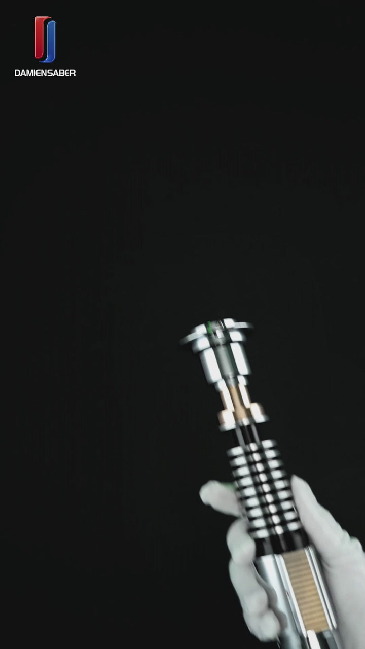 DamienSaber Lightsaber LUKE LSW Light Saber V3 EP8 FX Force Green Saber Hilt 28CM