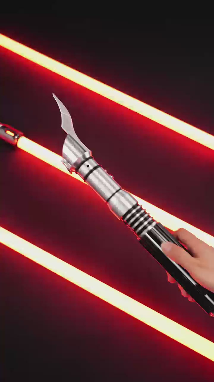 DamienSaber Lightsaber Double Bladed Savage Opress Light Saber Xenopixel V3 Core Dark Series Hilt 65CM